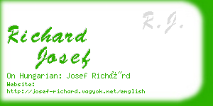 richard josef business card